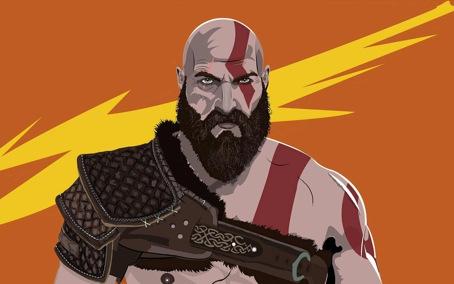 Kratos Vector Art Wallpaper