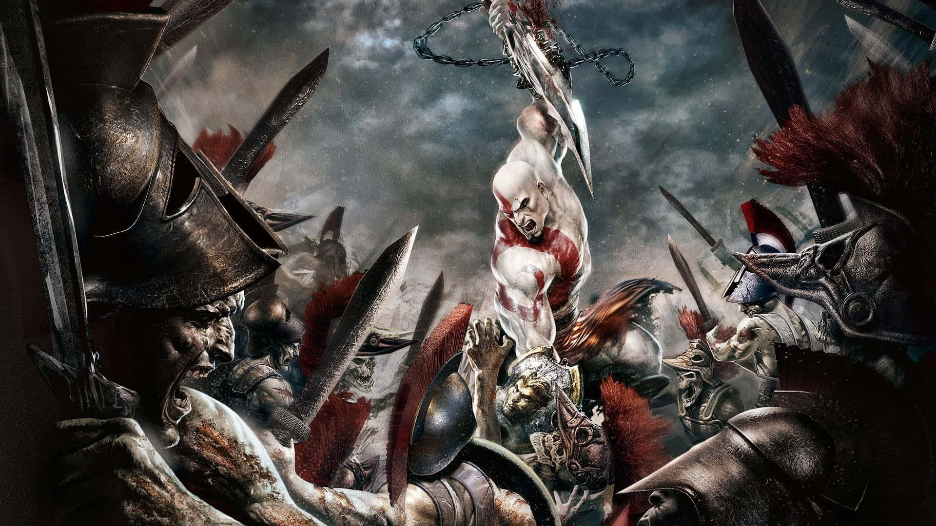 Kratosy Atreus Embarcándose En Una Épica Aventura En God Of War.