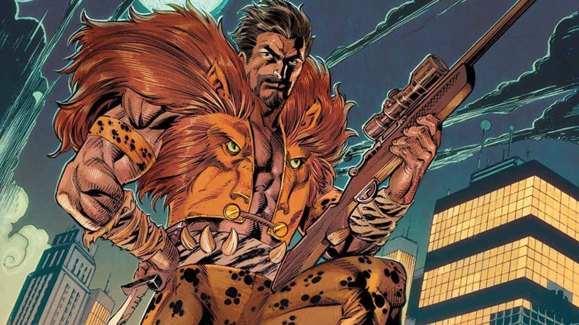 Kraven The Hunter in Action Wallpaper