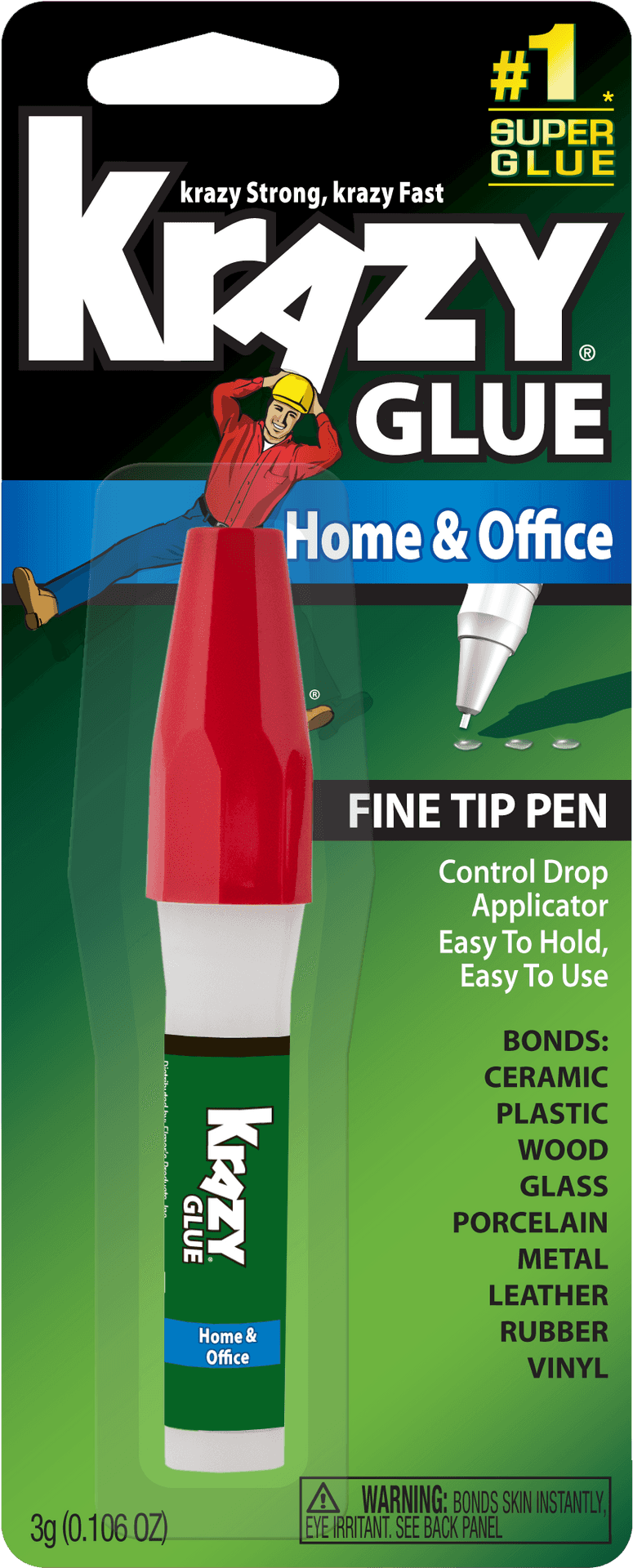 Krazy Glue Fine Tip Pen Packaging PNG