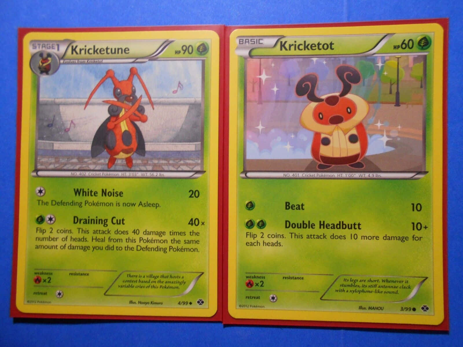 Kricketot And Kricketune Trading Cards Wallpaper