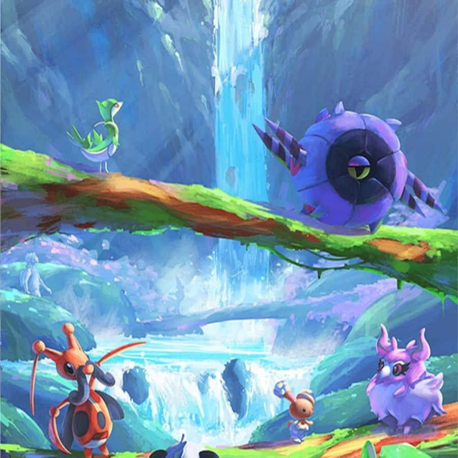 Kricketune On Pokemon Go Loading Screen Wallpaper