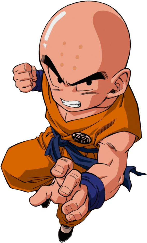 Krillin Action Pose PNG