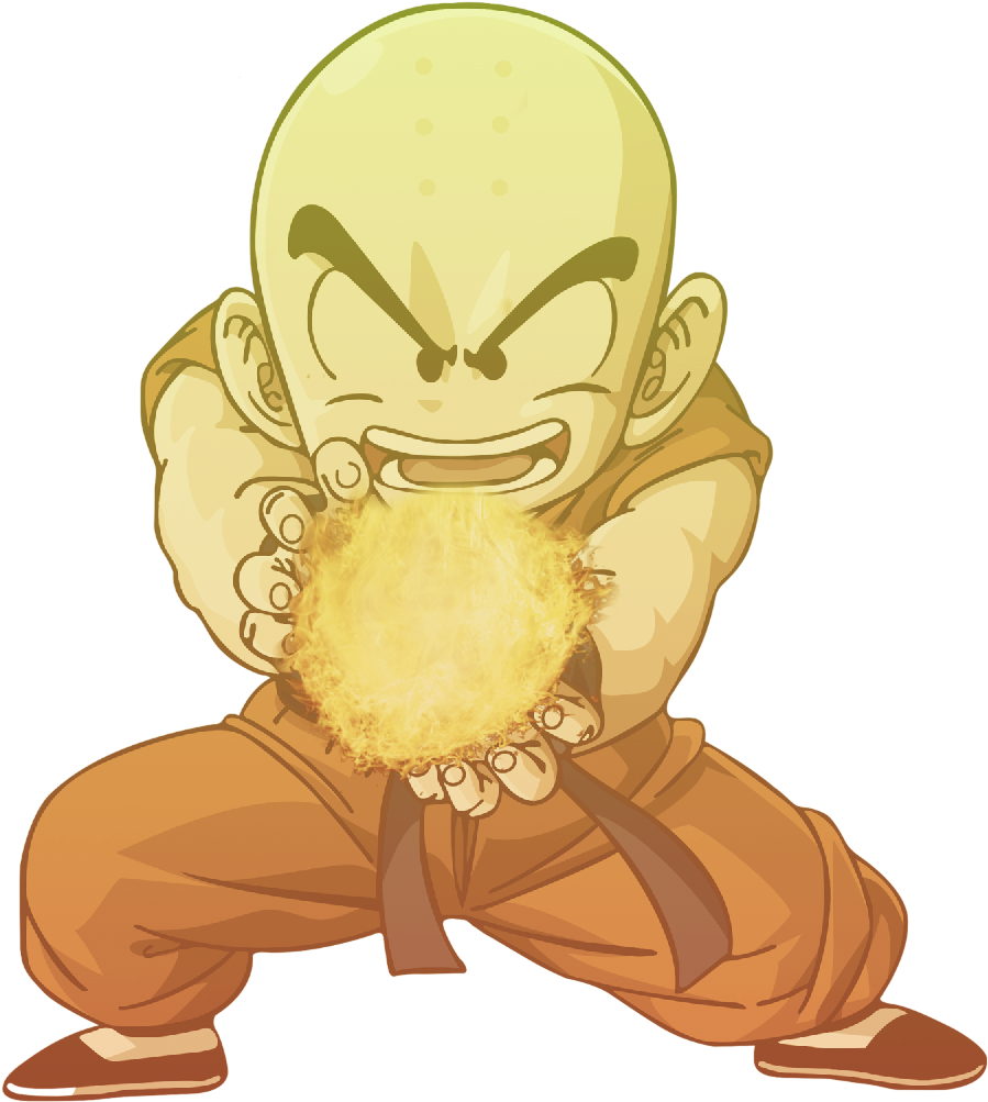 Krillin Charging Energy Attack PNG