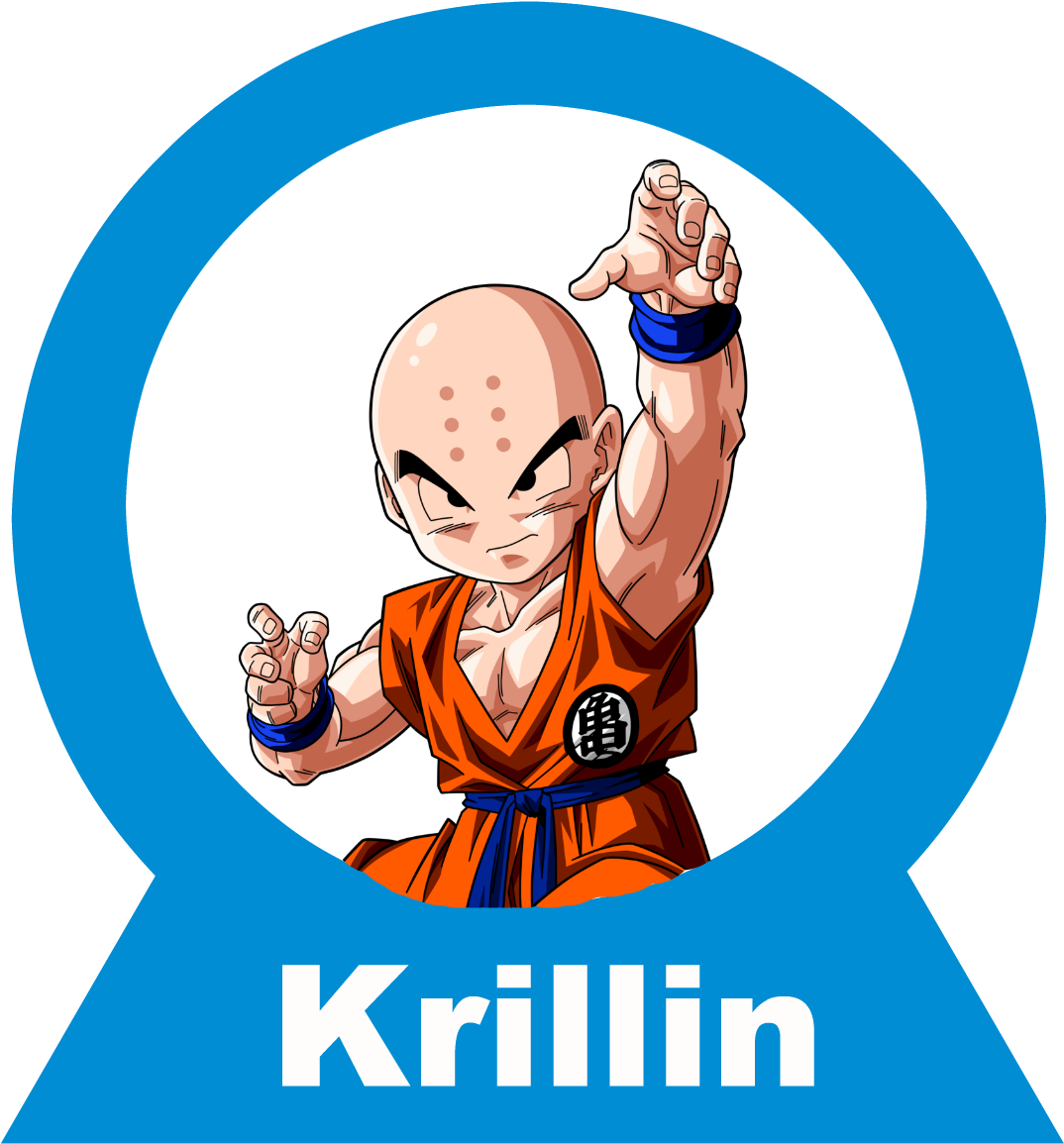 Krillin D B Z Character Pose PNG