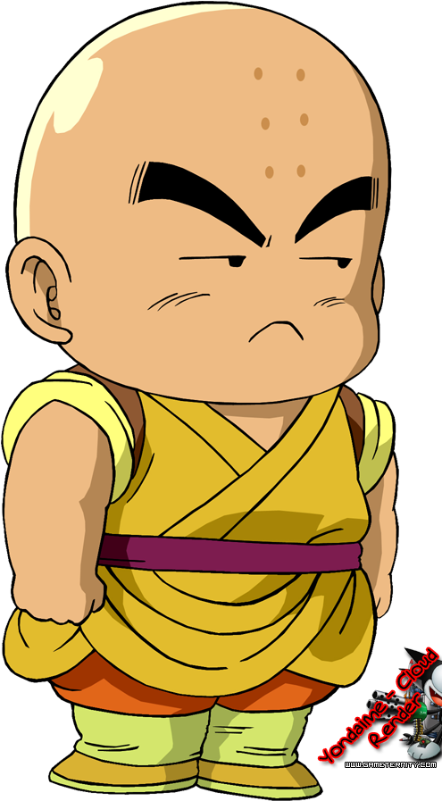 Krillin_ Animated_ Character_ Pose PNG