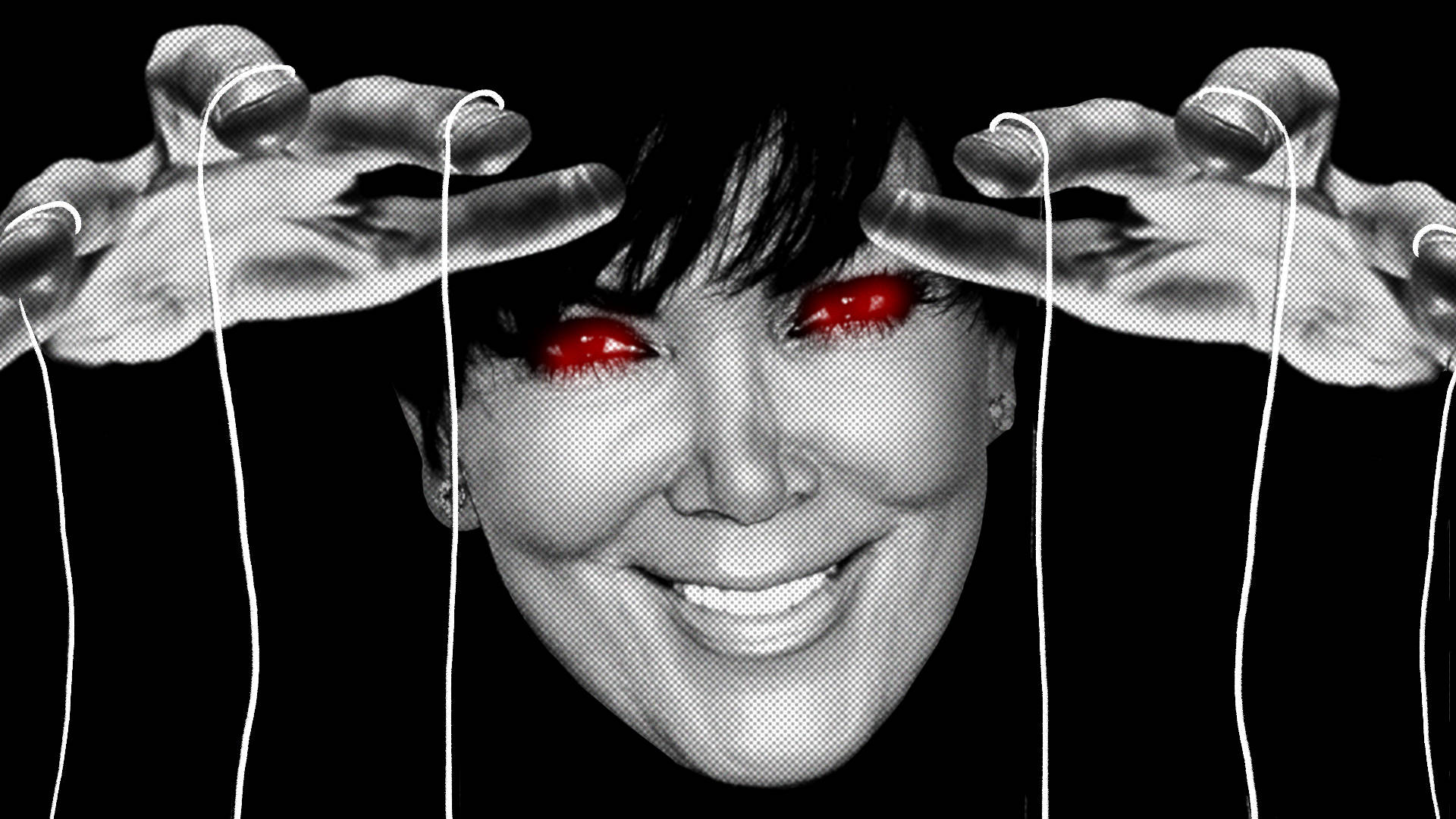 Kris Jenner With Glowing Eyes Wallpaper