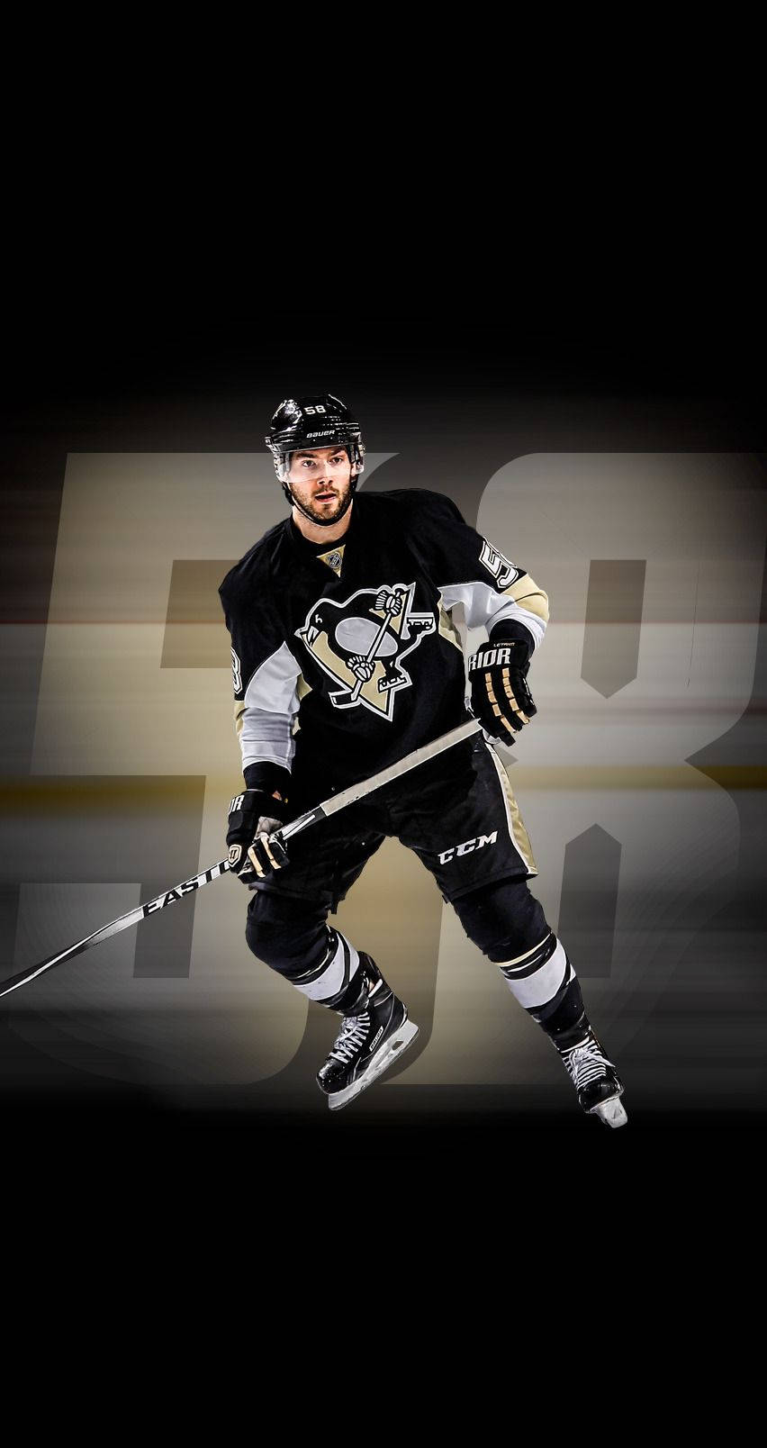Kris Letang Pittsburgh Penguins Player 58 Wallpaper