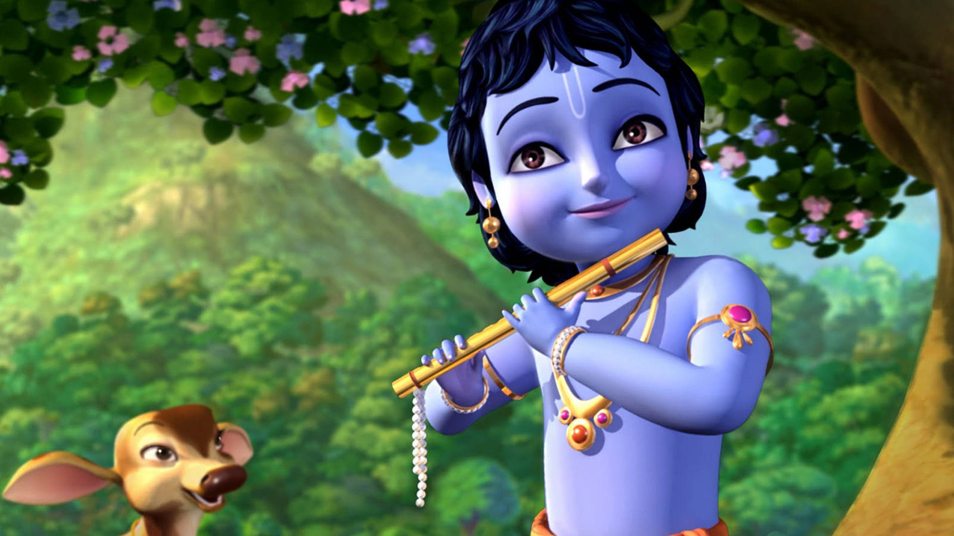 Scenacartone Animato 3d Di Krishna Sfondo