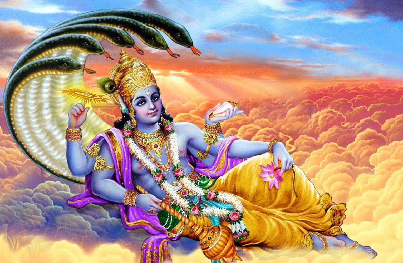 Krishna Arjun Hindu God Of Protection Wallpaper