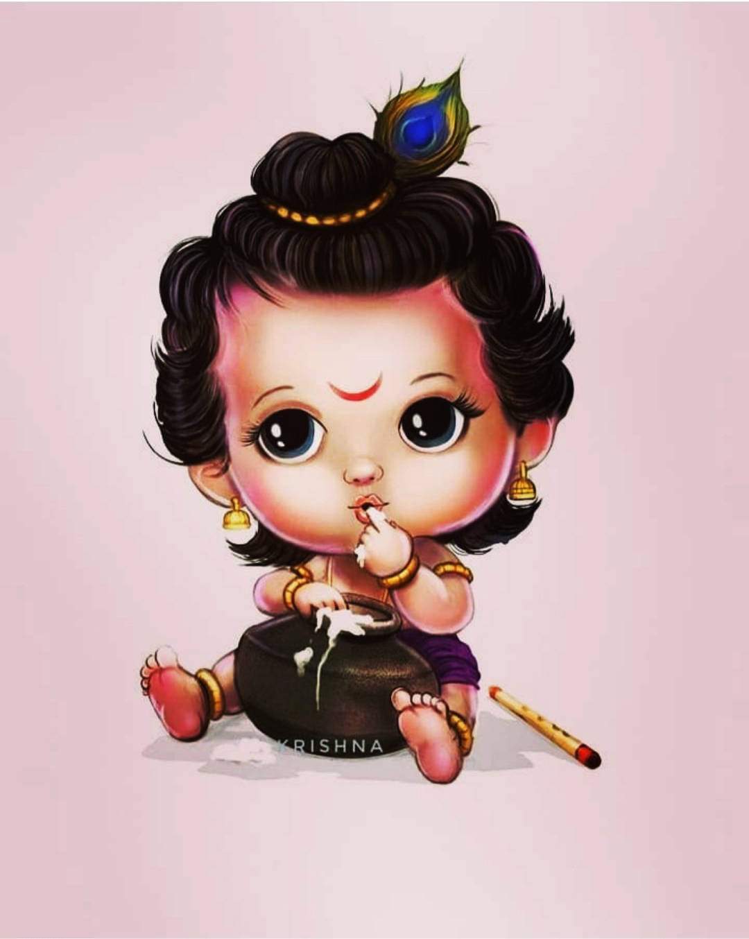 Krishna Iphone Chibi Baby