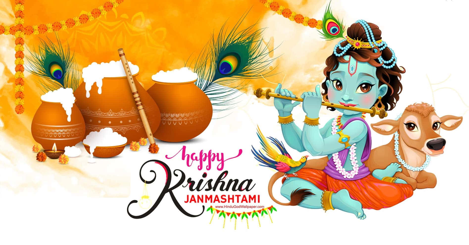 Happy Krishna Lok Janmashtami Hd Wallpapers