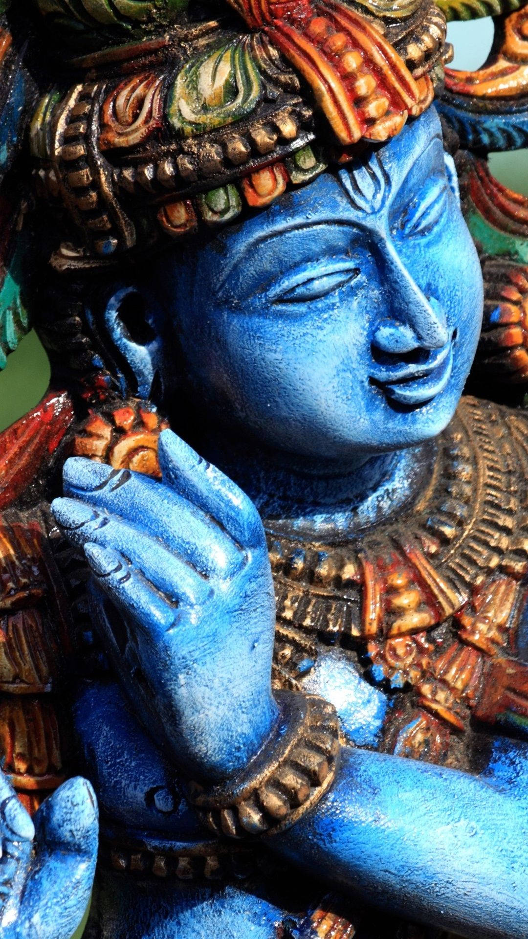 Krishna Statue Hindu Iphone Wallpaper