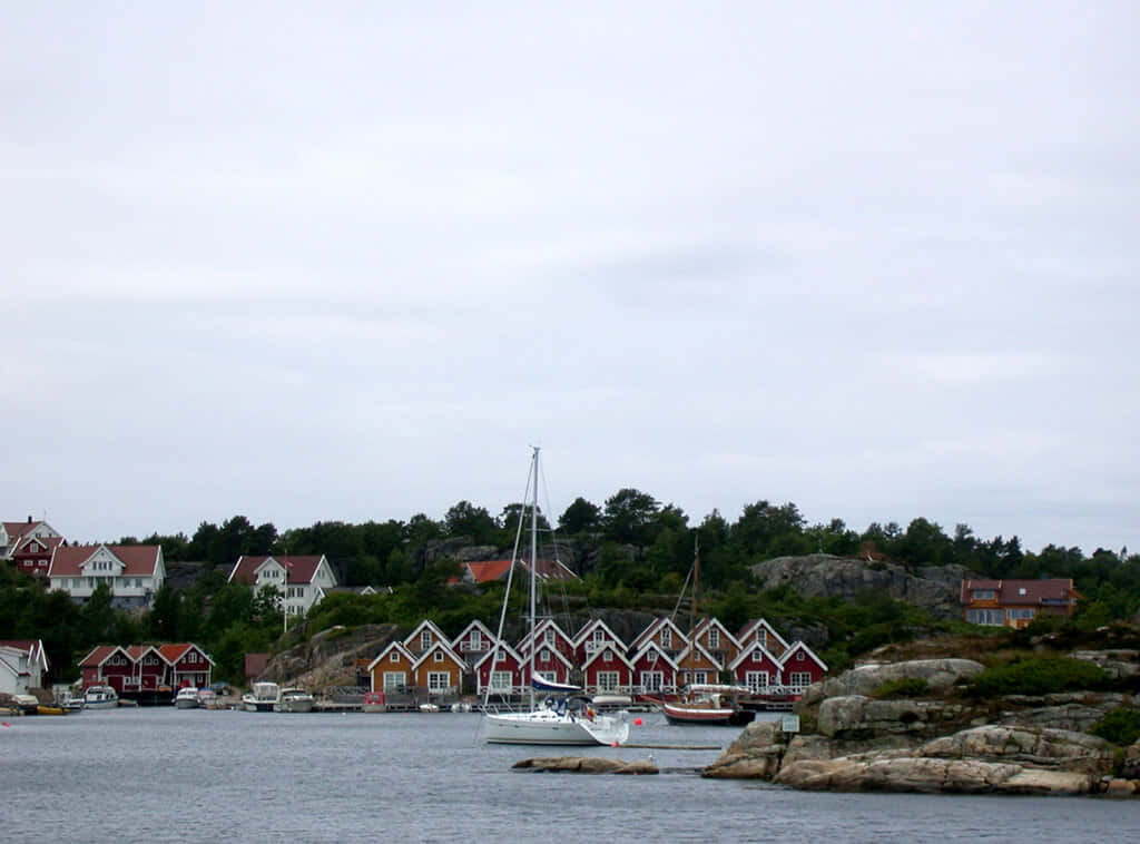 Kristiansand Coastal View Norway Wallpaper