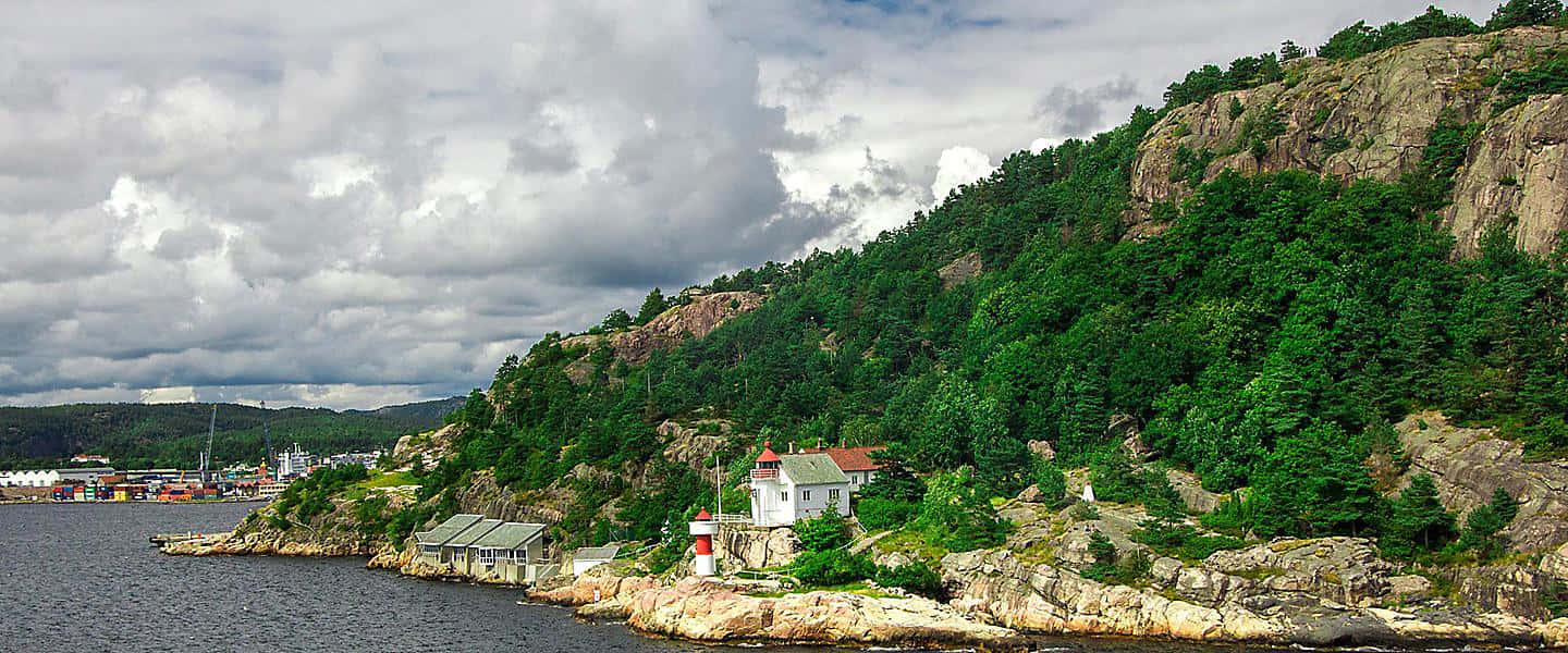Kristiansand Coastal View Norway Wallpaper