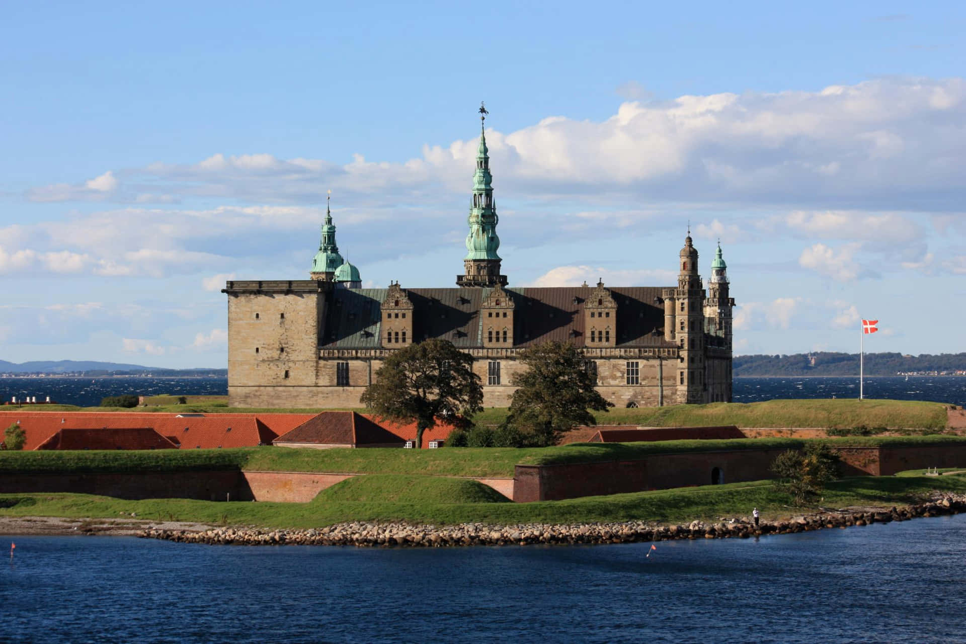 Castillode Kronborg, Hogar De Shakespeare Y Hamlet. Fondo de pantalla