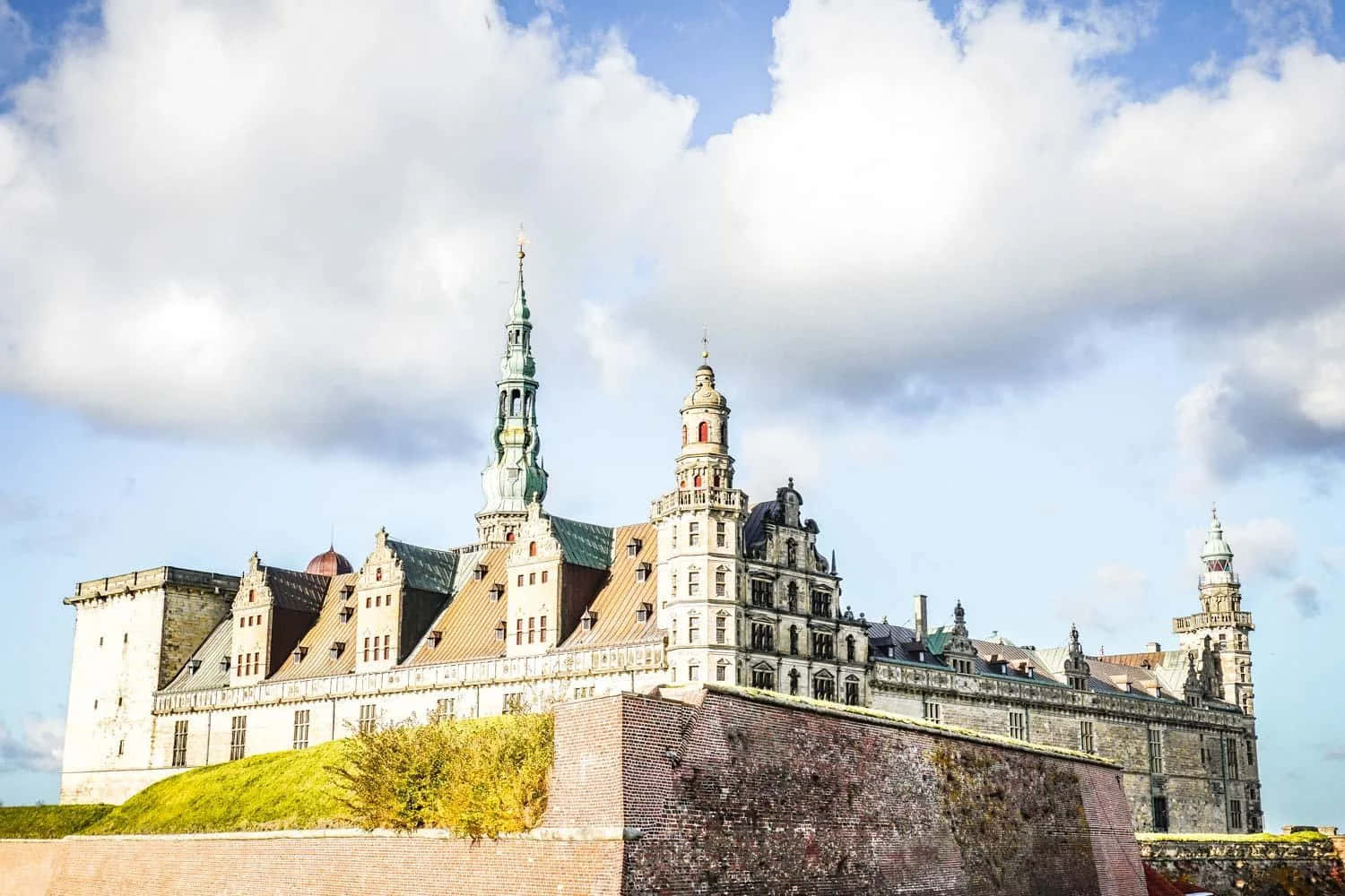 Majestic Kronborg Castle in the Northern Edge of Elsinore Wallpaper