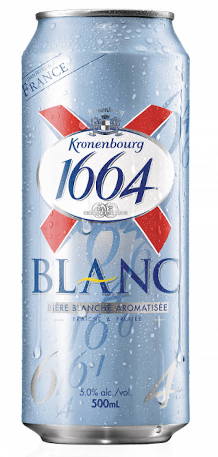 Kronenbourg Blanc På Lærred Mønster Wallpaper