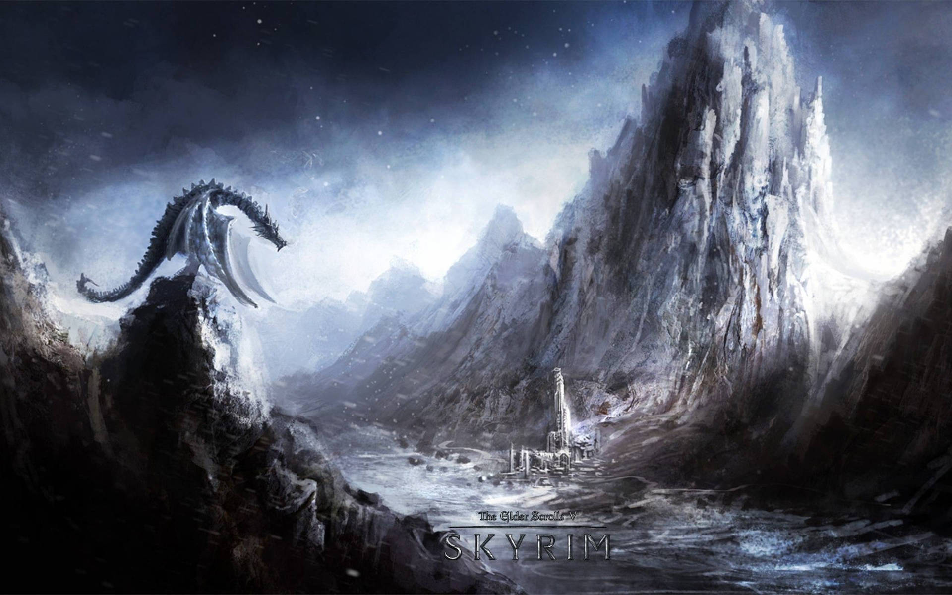 Krosulhah Ice Dragon Wallpaper