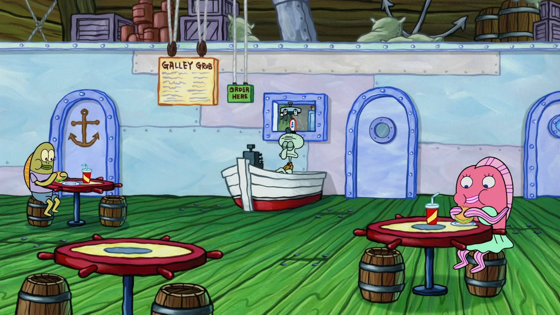 Krusty Krab Zoom Background Picture