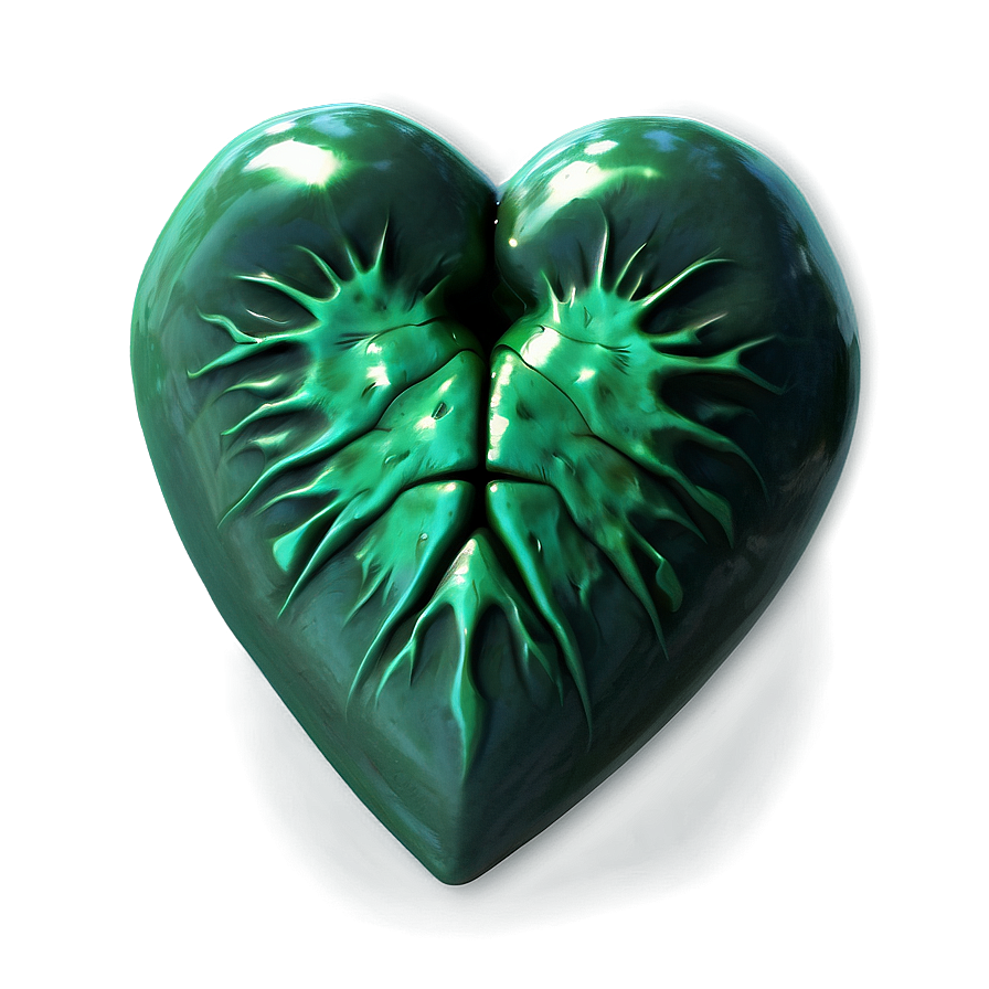 Kryptonite Heart Png 06242024 PNG