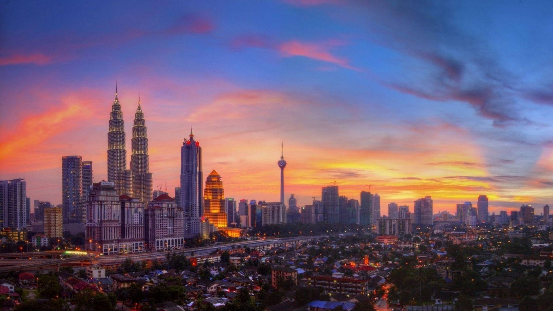 Kuala Lumpur At Sunset