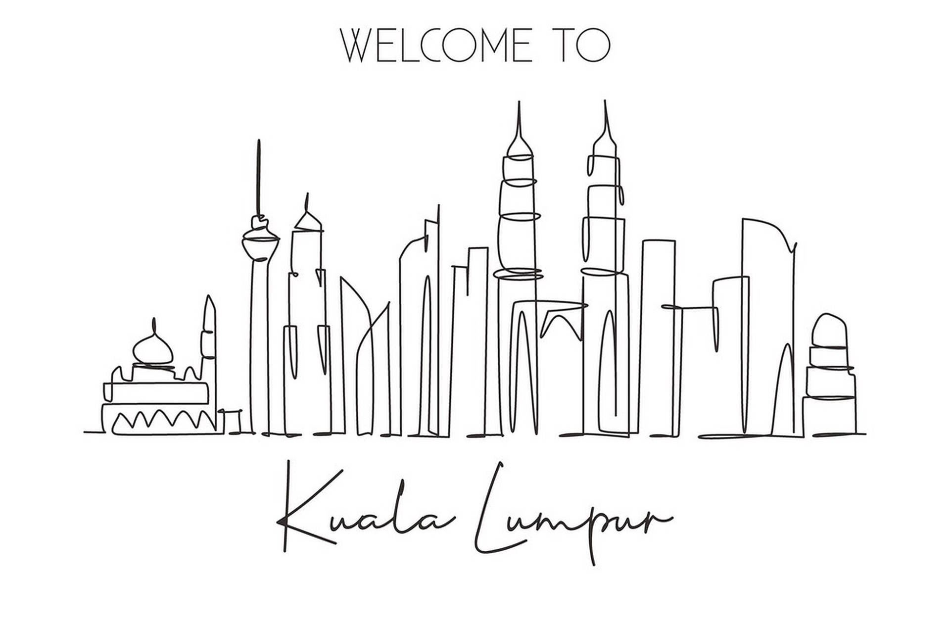 Kuala Lumpur City Drawing