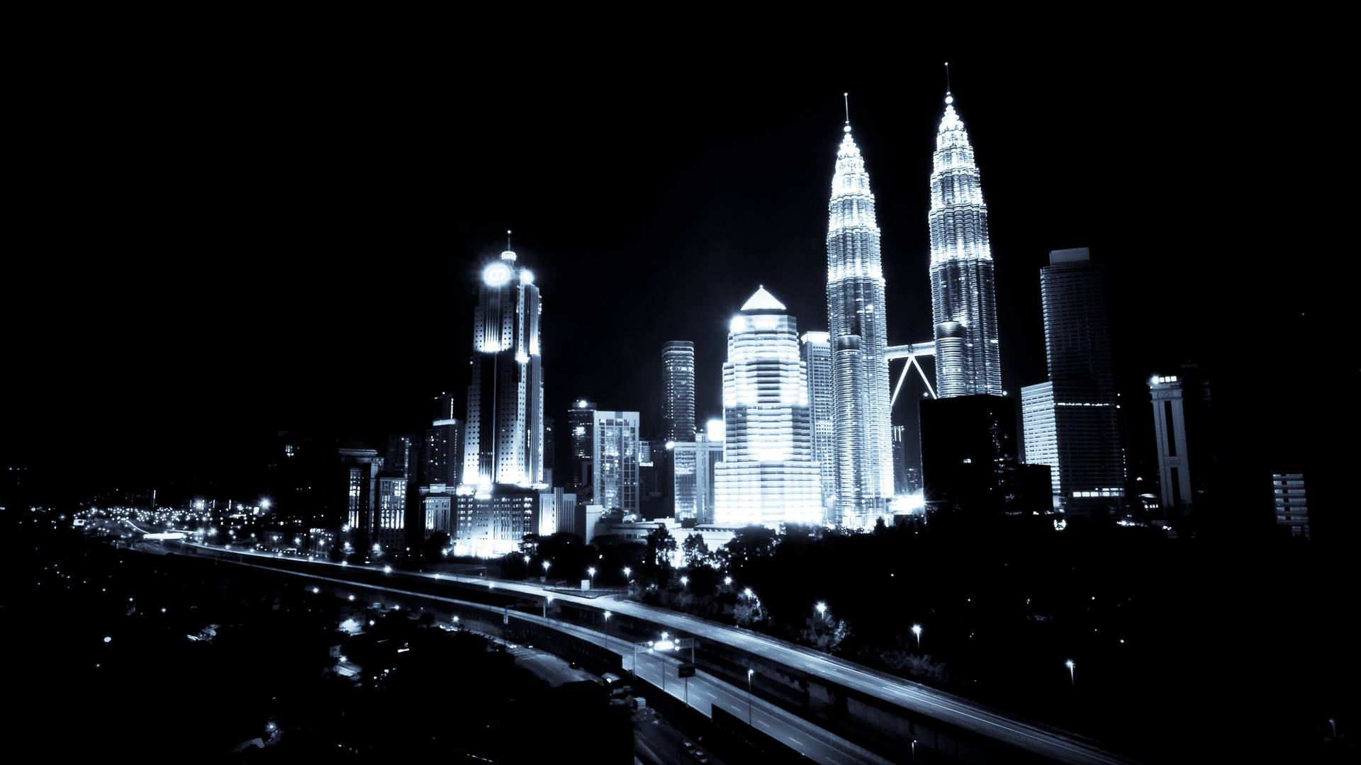 Wallpaper| Fundo De Tela De Kuala Lumpur Cidade Escura Papel de Parede