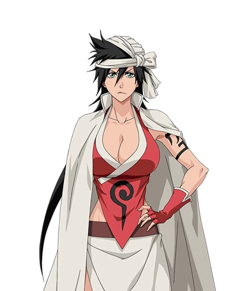 Kukaku Shiba flaunts her firepower in a fiery crimson and white outfit Wallpaper