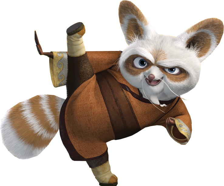 Kung Fu Master Shifu Action Pose PNG