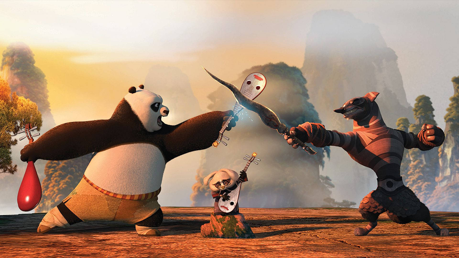 Kung Fu Panda 2 Battle Balloon Background