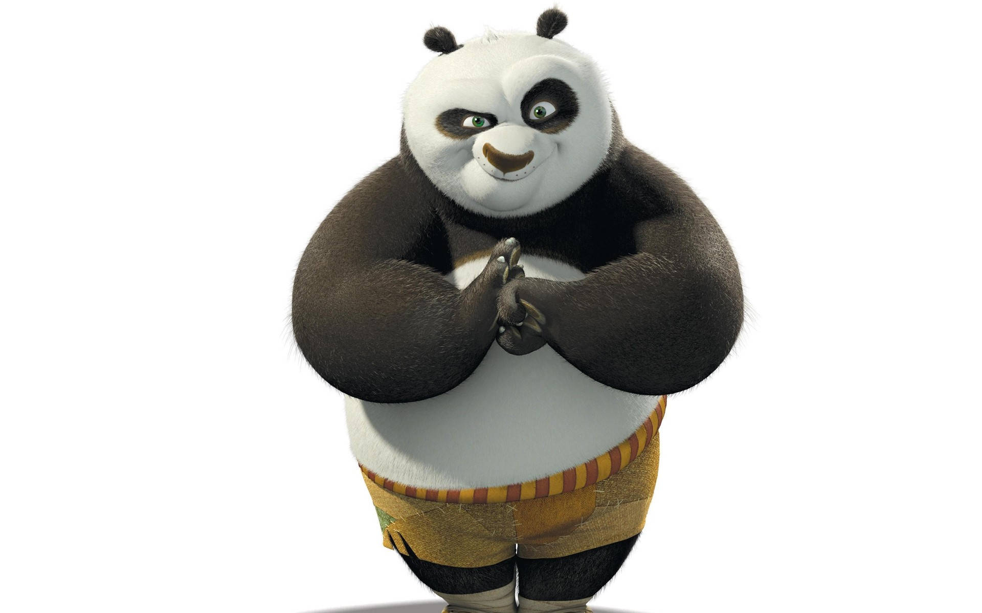 Kung Fu Panda Bowing And Smirking Wallpaper
