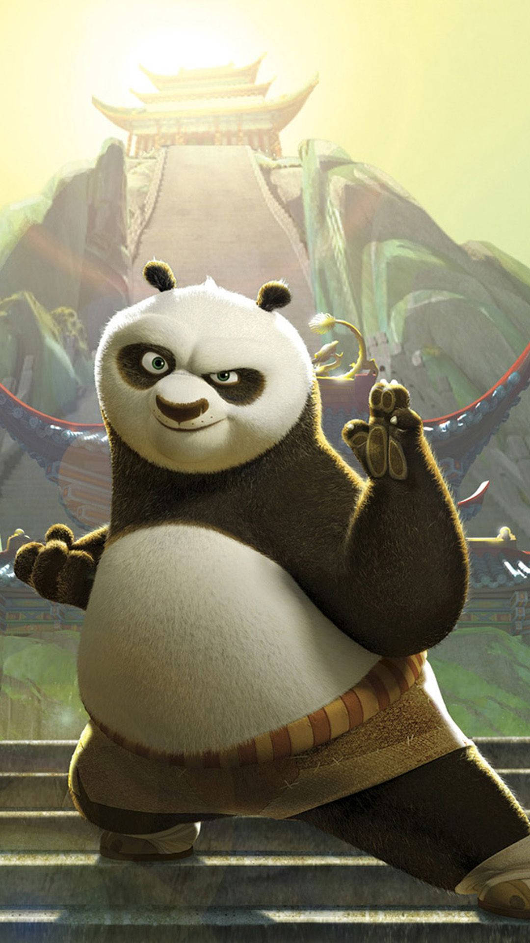 Kung Fu Panda Cartoon Phone Background