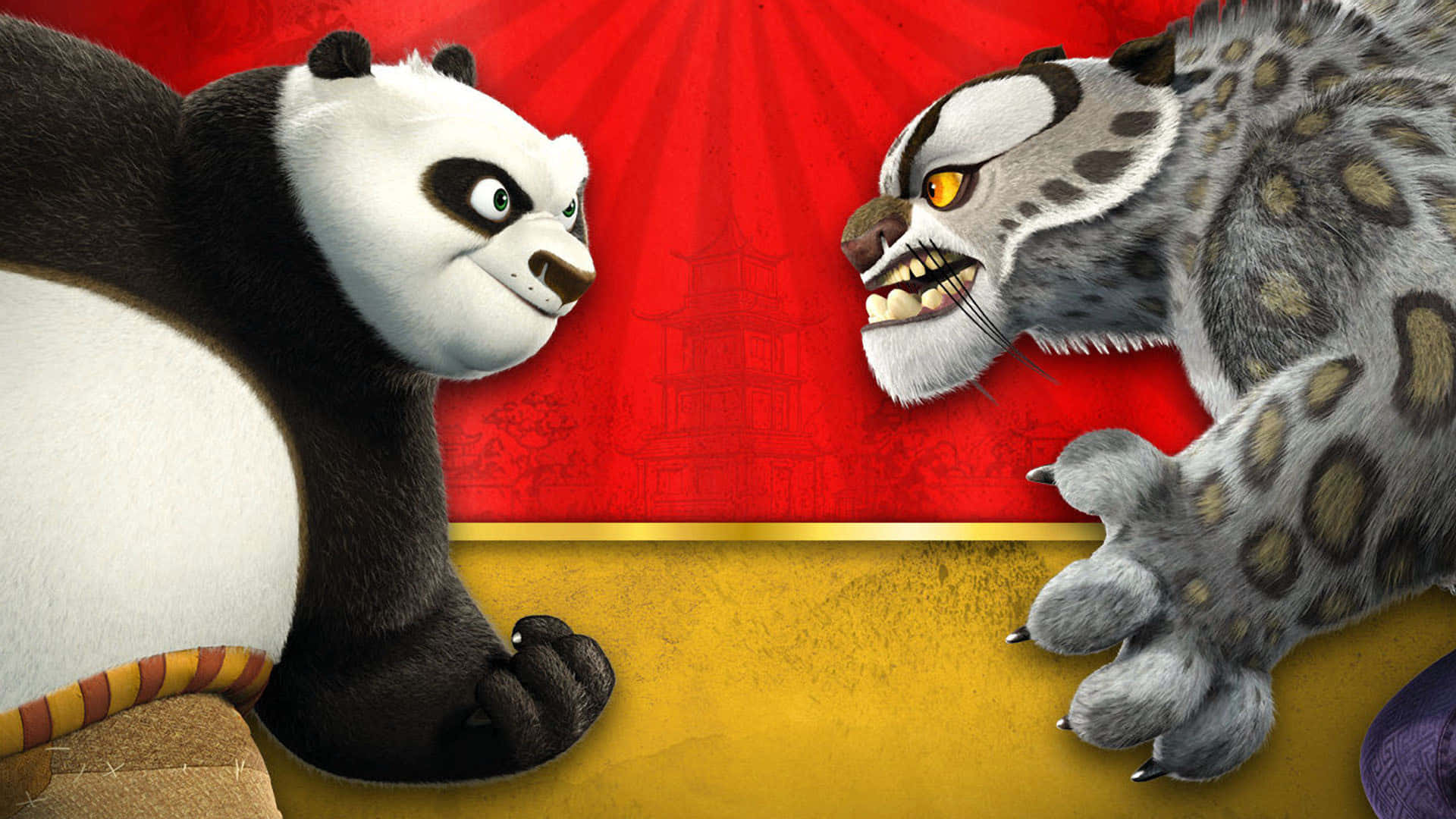 Kung Fu Panda Faceoff Tai Lung Wallpaper