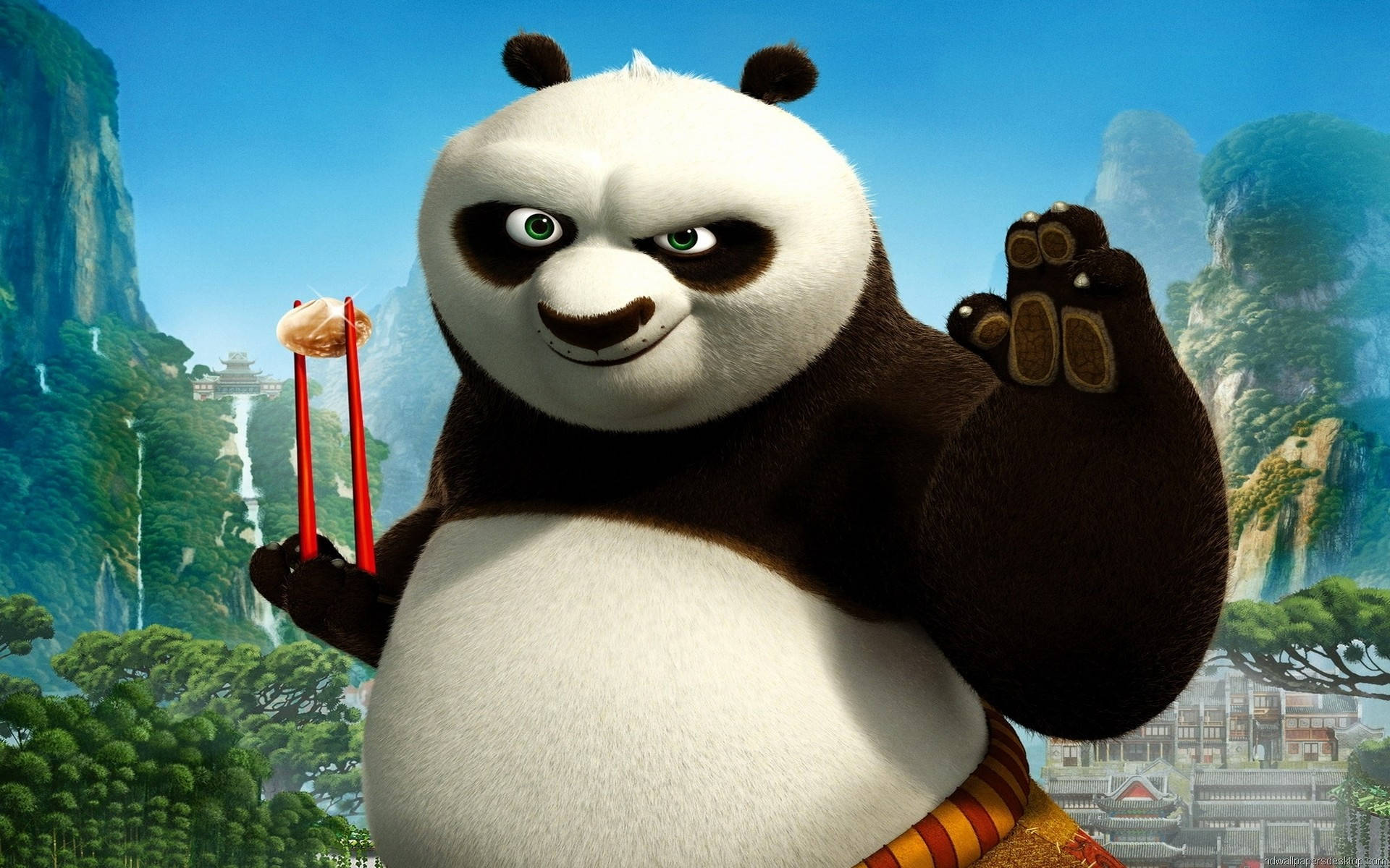 Kung Fu Panda Ready To Fight Wallpaper