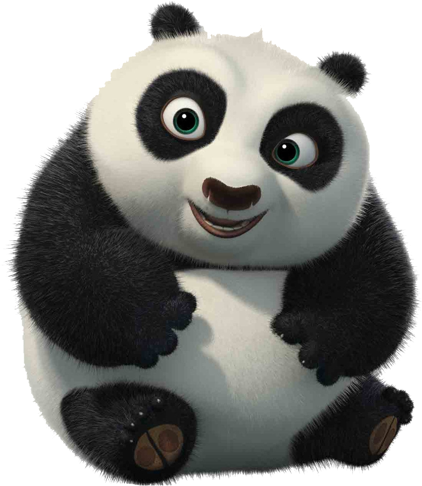 Kung Fu Panda Smiling Portrait PNG