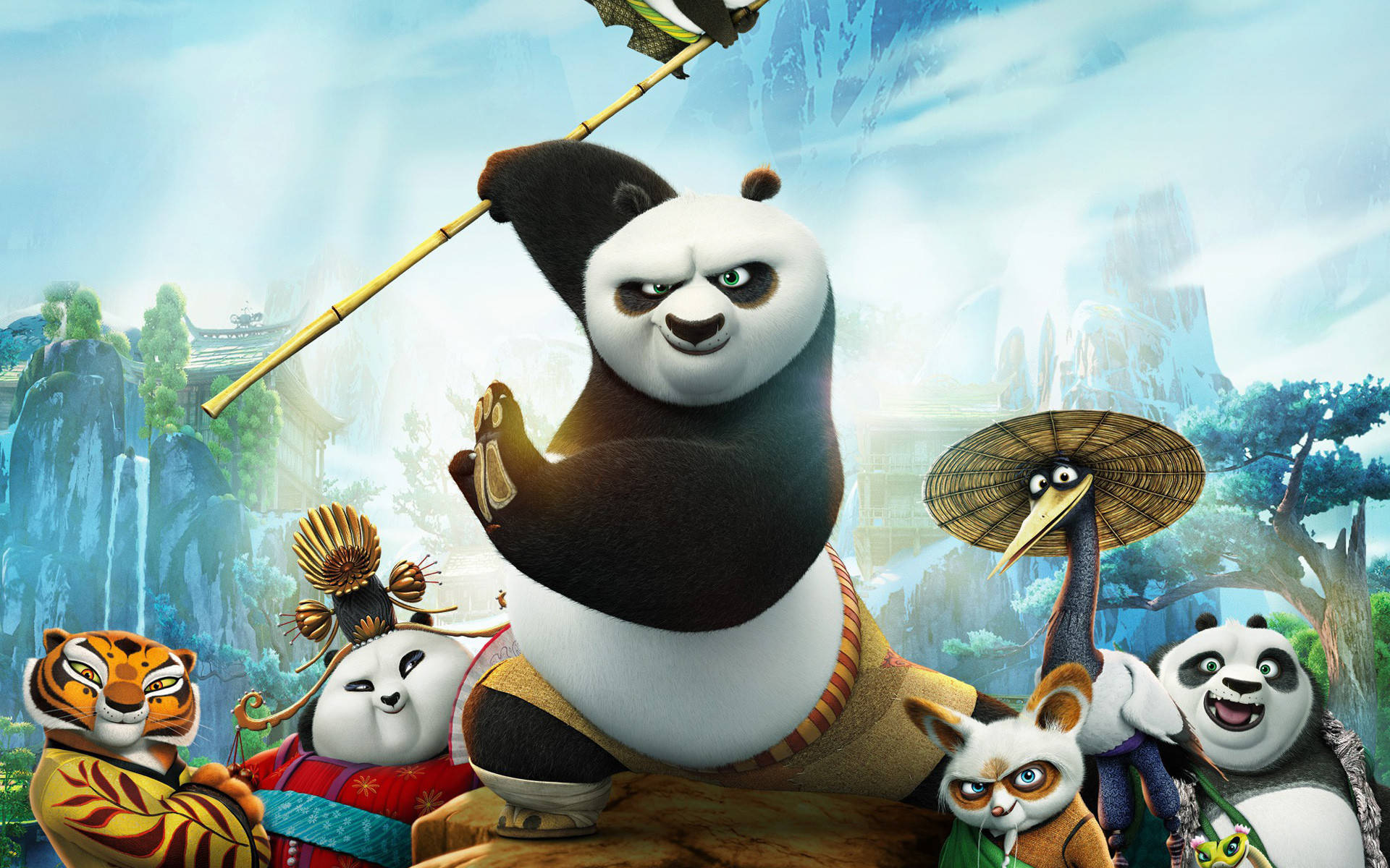 Kung Fu Panda Strikes A Heroic Pose Picture