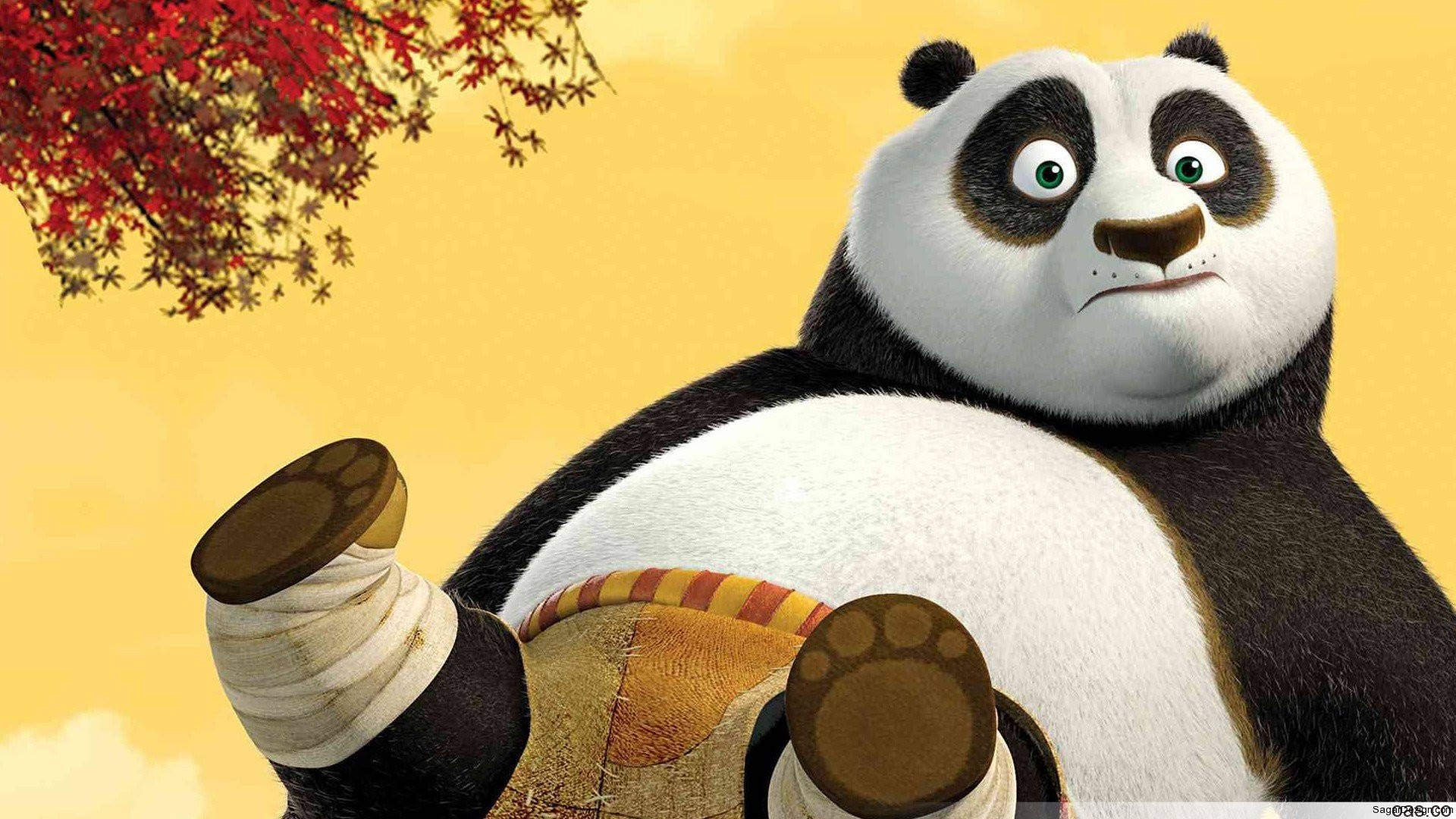 Download Kung Fu Panda With His Belly Out Wallpaper 