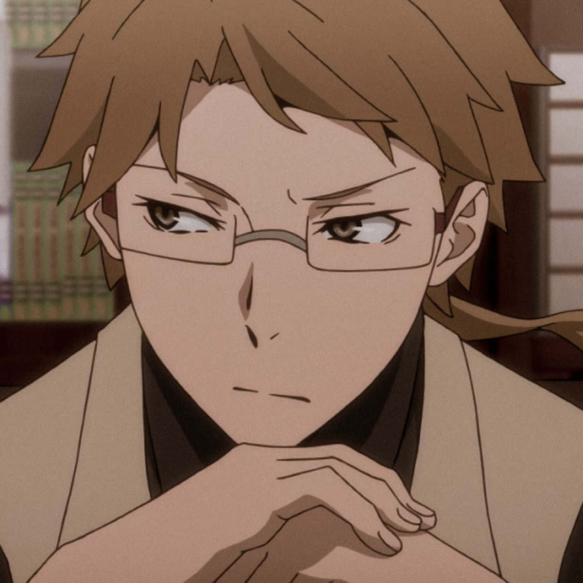 Kunikida Doppo looking back with a serious expression Wallpaper