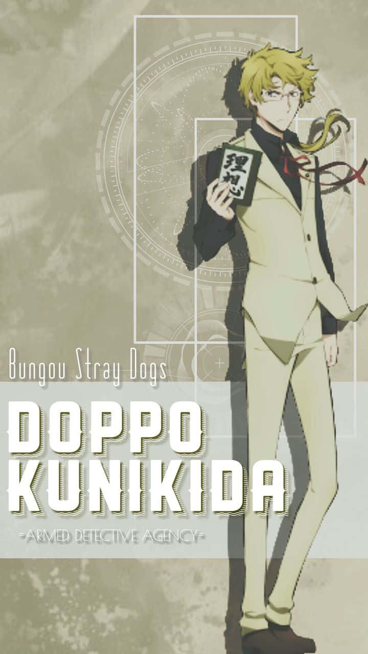 Retratode Kunikida: Personaje De Anime De Una Obra Maestra Llena De Acción. Fondo de pantalla