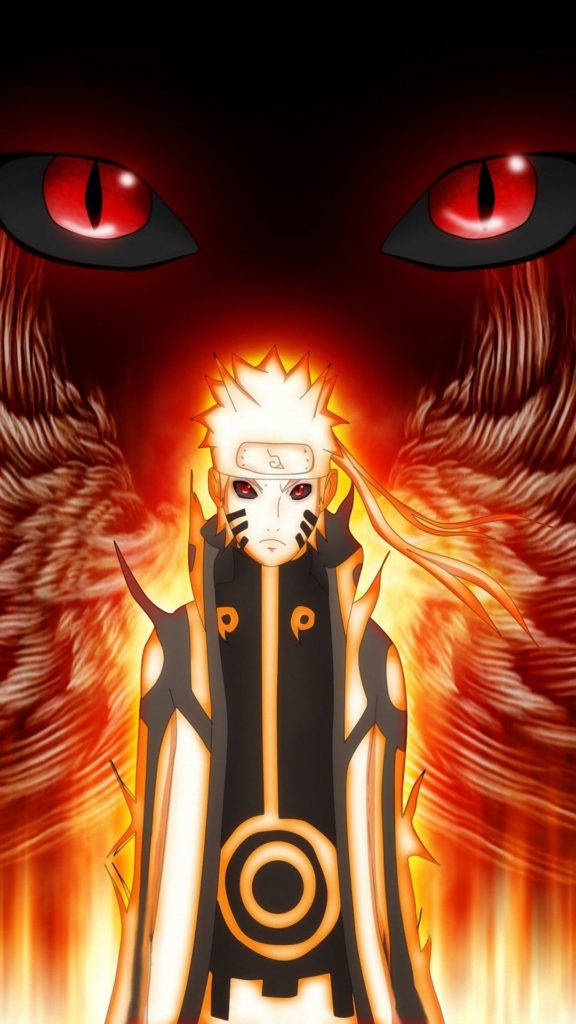 Kuramaögonen Naruto Hd. Wallpaper