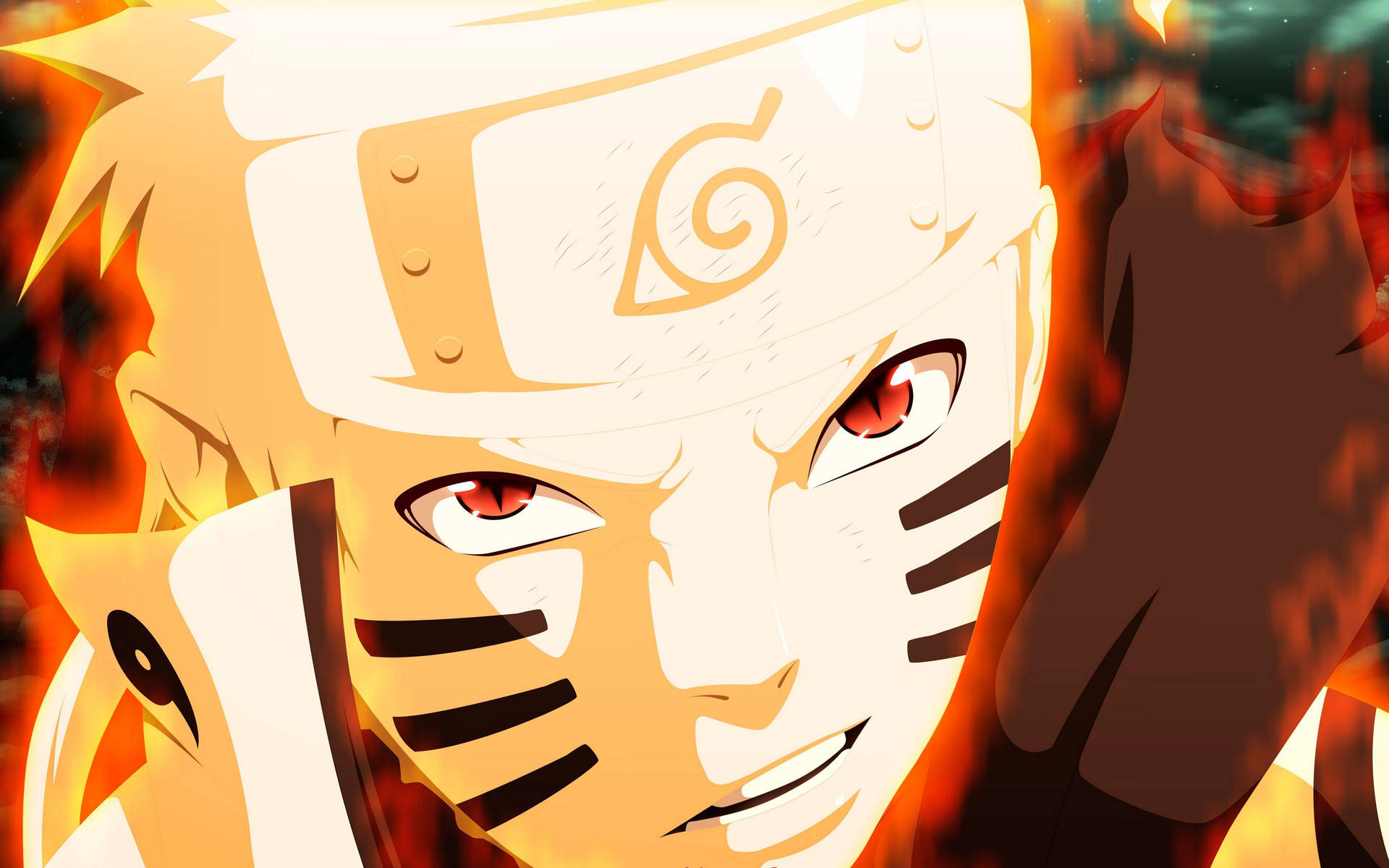 Kurama Naruto 4K Facebog Tapet: Se det berømte Naruto-ansigt i 4K-opløsning. Wallpaper