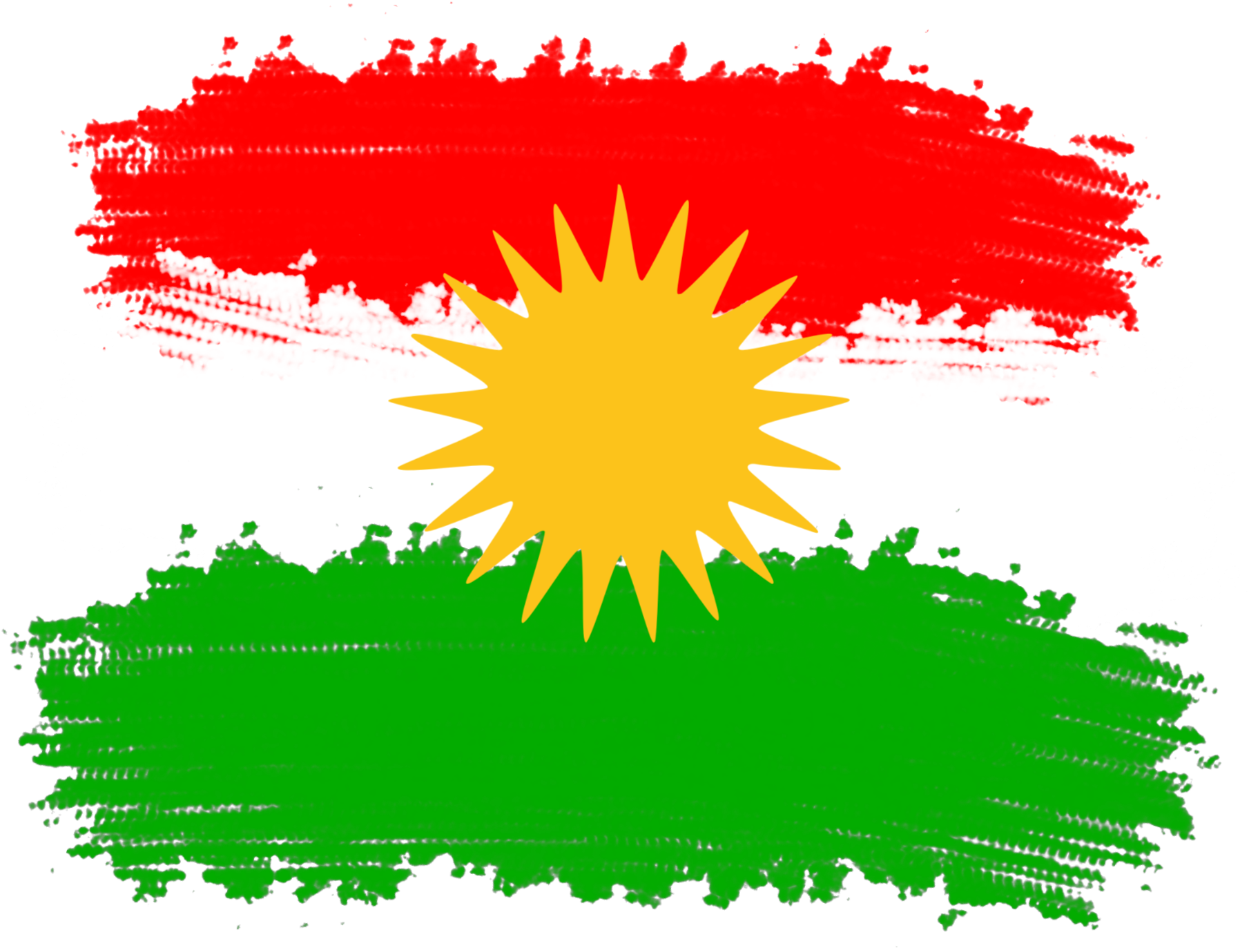 Kurdish_ Flag_ Grunge_ Style PNG