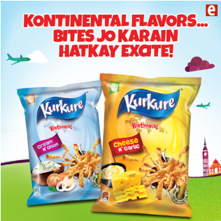 Kurkure Continental Flavors Advertisement PNG