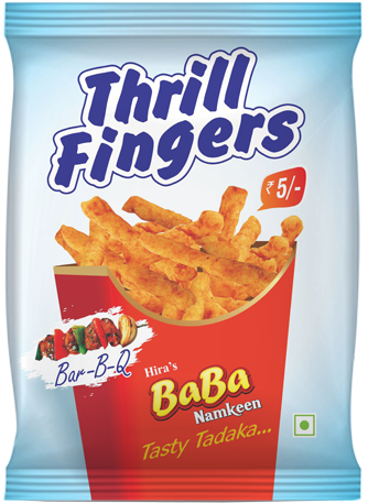 Kurkure Thrill Fingers Barbecue Flavor Packet PNG