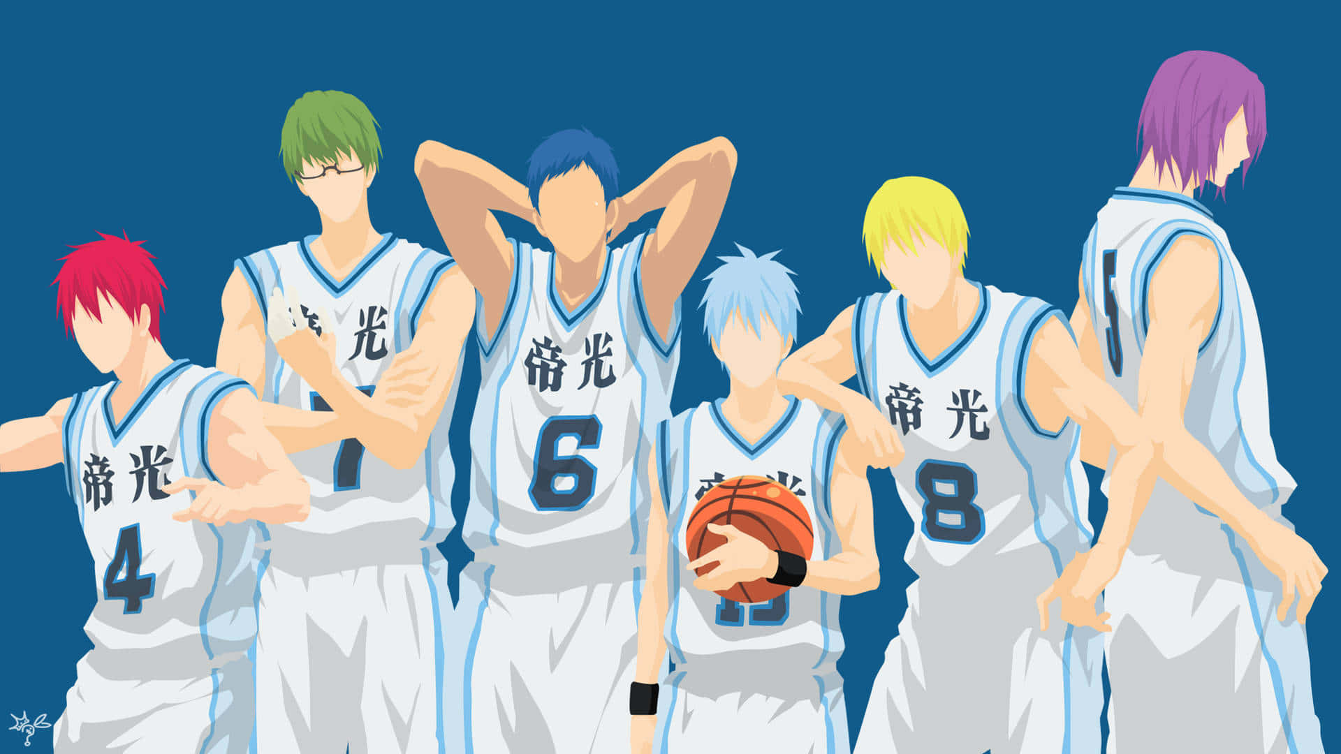 Kuroko, Kagami, and the Rest of the Teikō Basketball Team Prepare for a Game