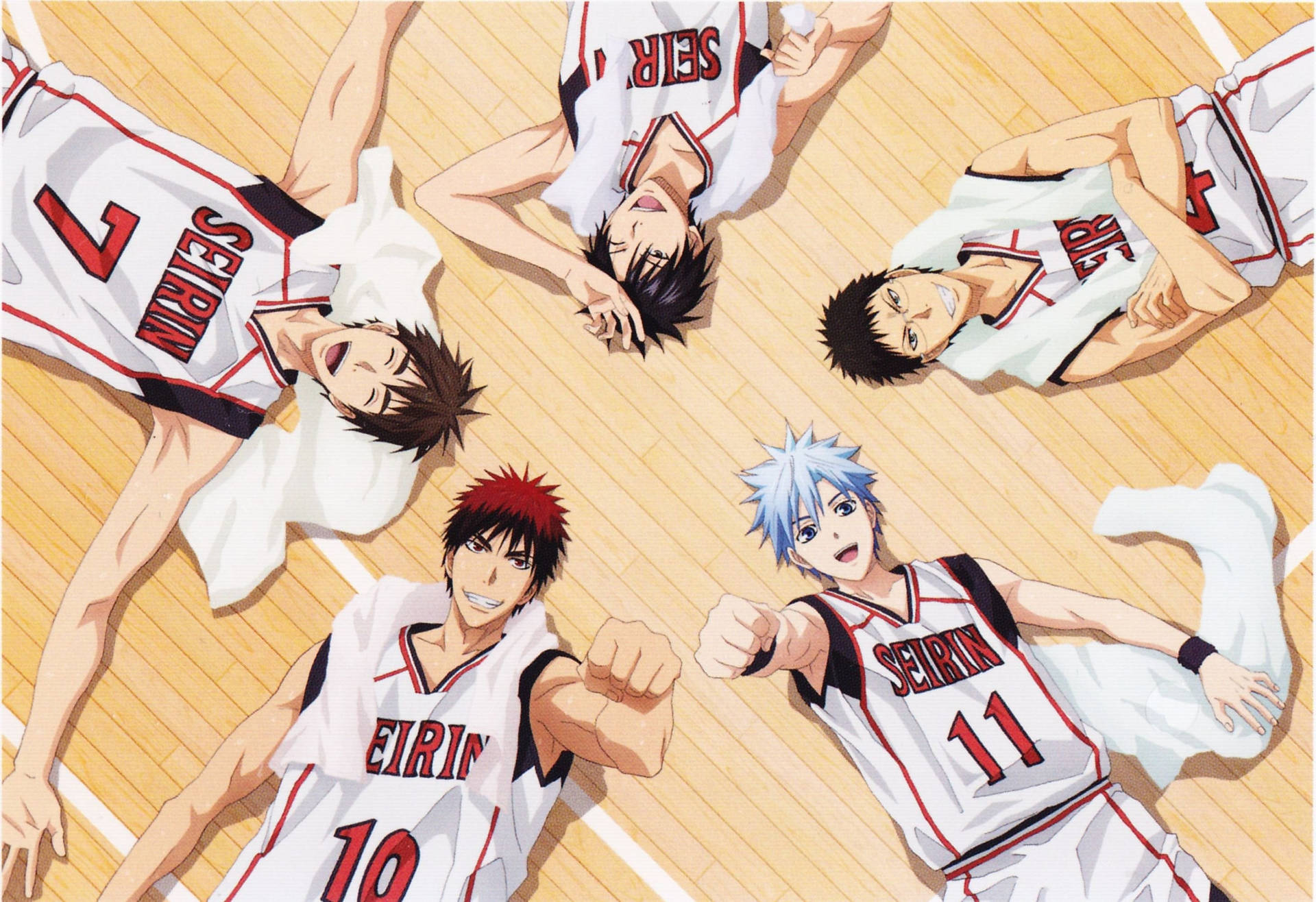 Kuroko No Basket Seirin Team Players Wallpaper