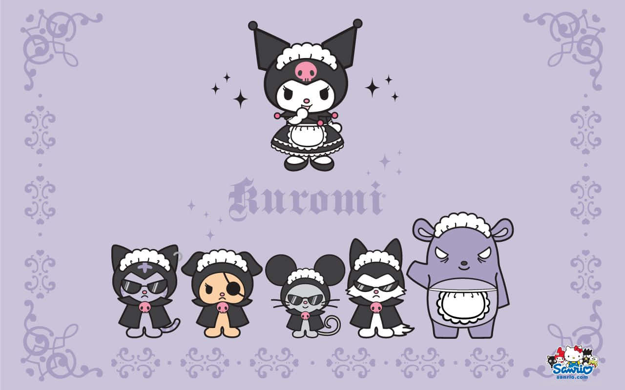 Admire the playful aesthetic of Kuromi Wallpaper