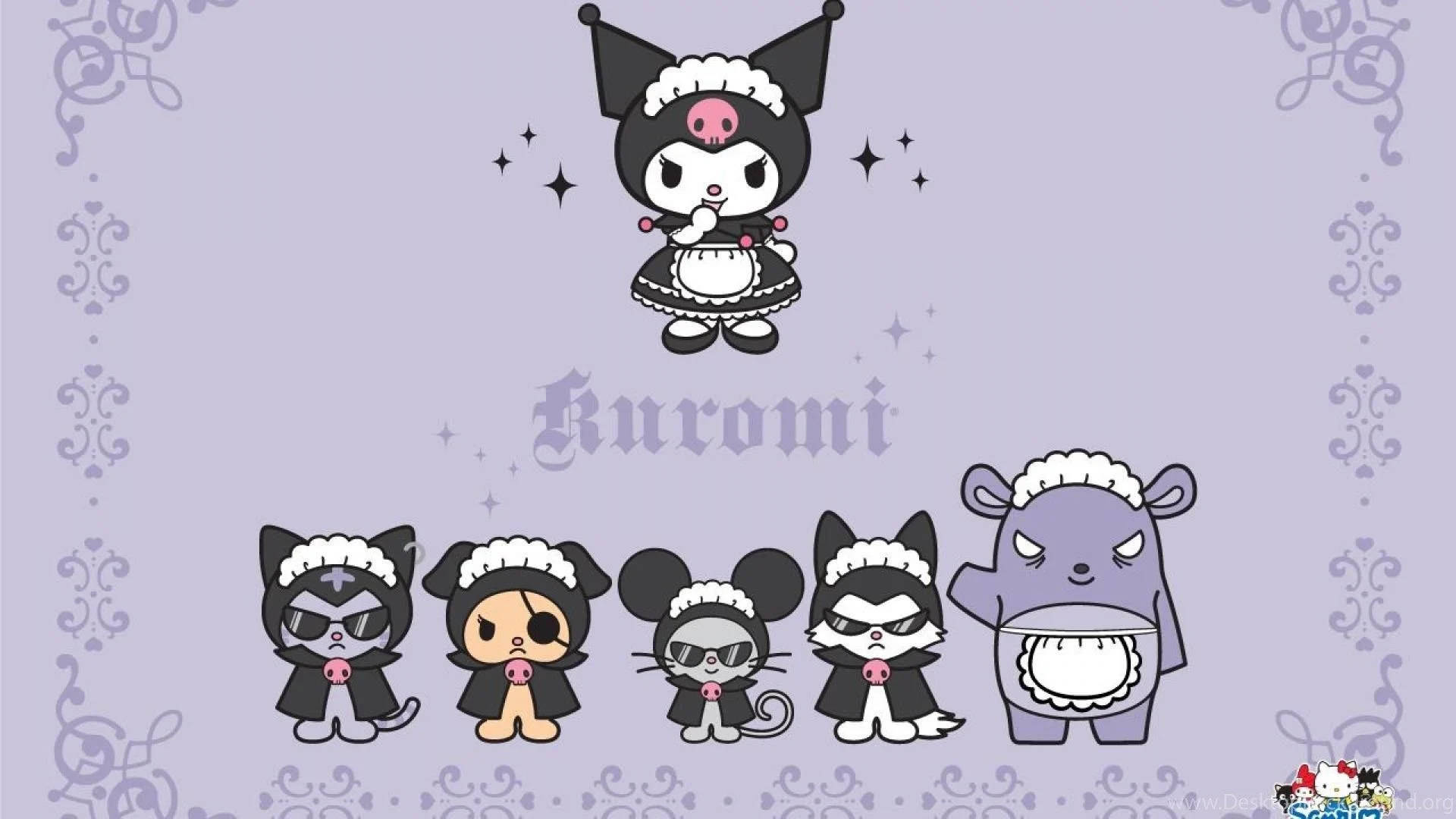 Kuromi And Her Black Gang Wallpaper