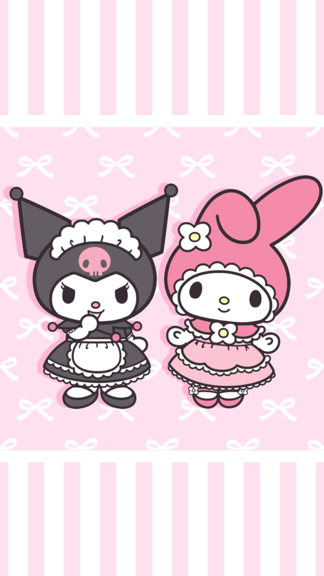 Kuromi and My Melody: Best Friends Forever Wallpaper